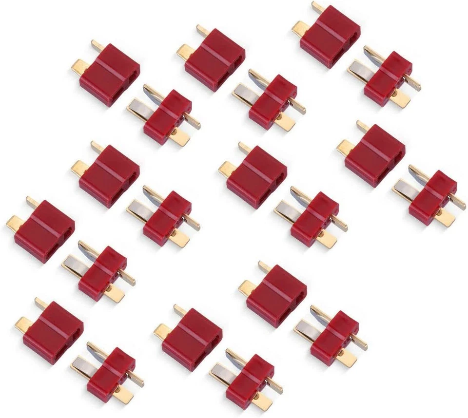20Pcs T Plug Male & Female Connectors Deans Style For RC LiPo Battery Car Plane - Image 2 of 4