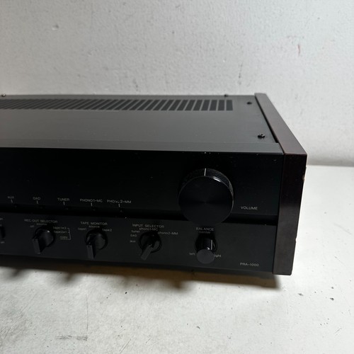 Vintage Denon PRA-1000 Black Wired Premium Stereo Analog Audio Pre-Amplifier - Picture 4 of 16