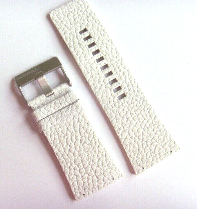 DIESEL Original Replacement Leather Strap DZ7087 Watch Strap White 36 Mm