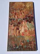 Matene Rachotes Cain Painting Mid Century Modern Listed ABSTRACT LARGE LEAVES