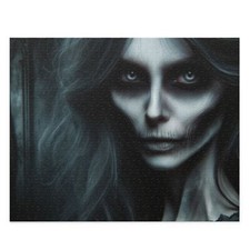Puzzle 120, 252, 500-Piece Woman Haunting Portrait Chilling Horror Halloween
