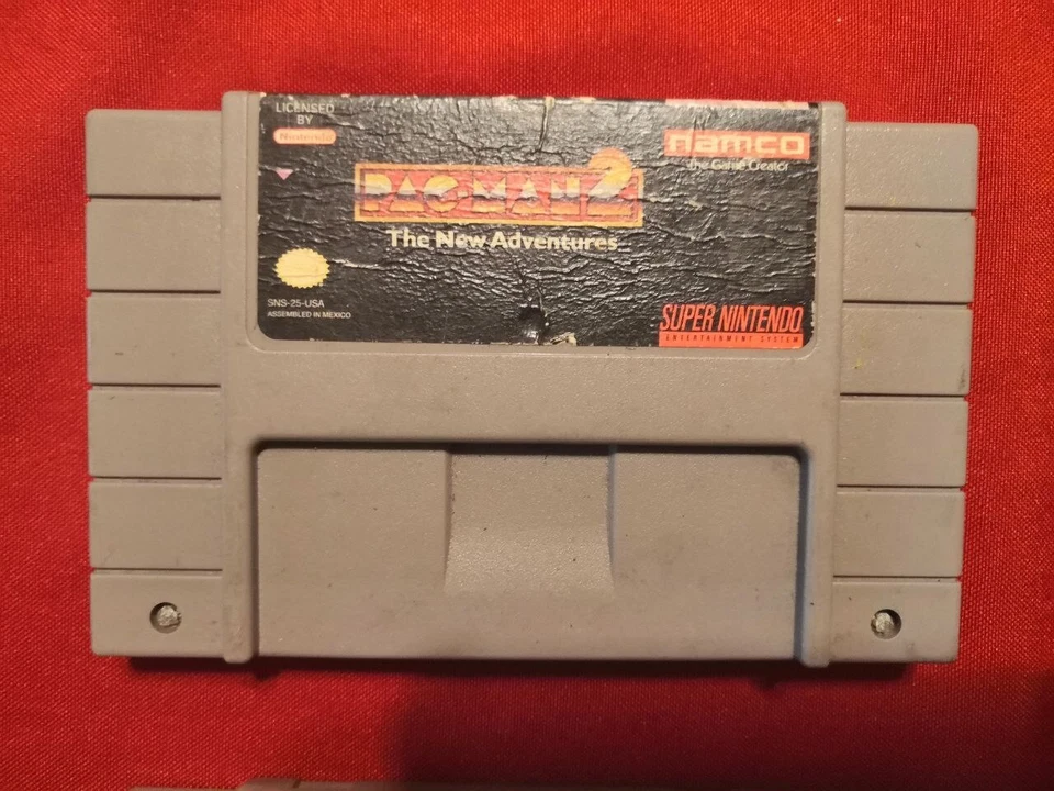 ЛОТ ИЗ 4 SUPER NNINTENDO NES MORTAL KOMBAT PAC MAN 2 POPULUS REVOLUTION X VG3-37 - Изображение 3 из 4