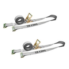 2 Pack 2 X 16 E-track Ratchet Tie Down Strap Truck Trailer Enclosed Cargo Van