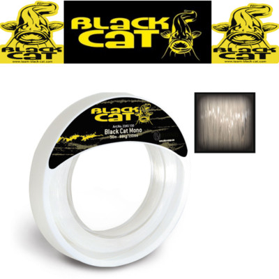 Black Cat Mono Leader 50m Mono Waller Vorfachmaterial 1,00-1,20-1,30mm