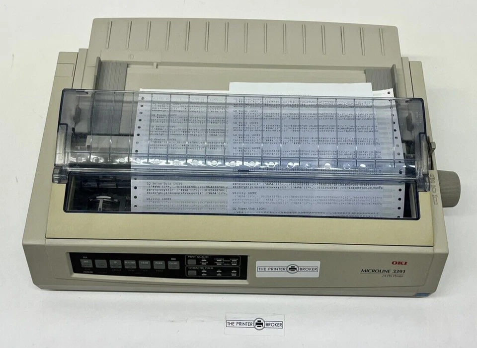 OKI Microline 3391 A4 Mono Dot Matrix 24 Pin Printer GE7300B 1091408 - Image 4 of 4