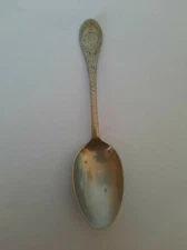Spoon Tea Mappin and Webb Antique Empress Silver commemorative 