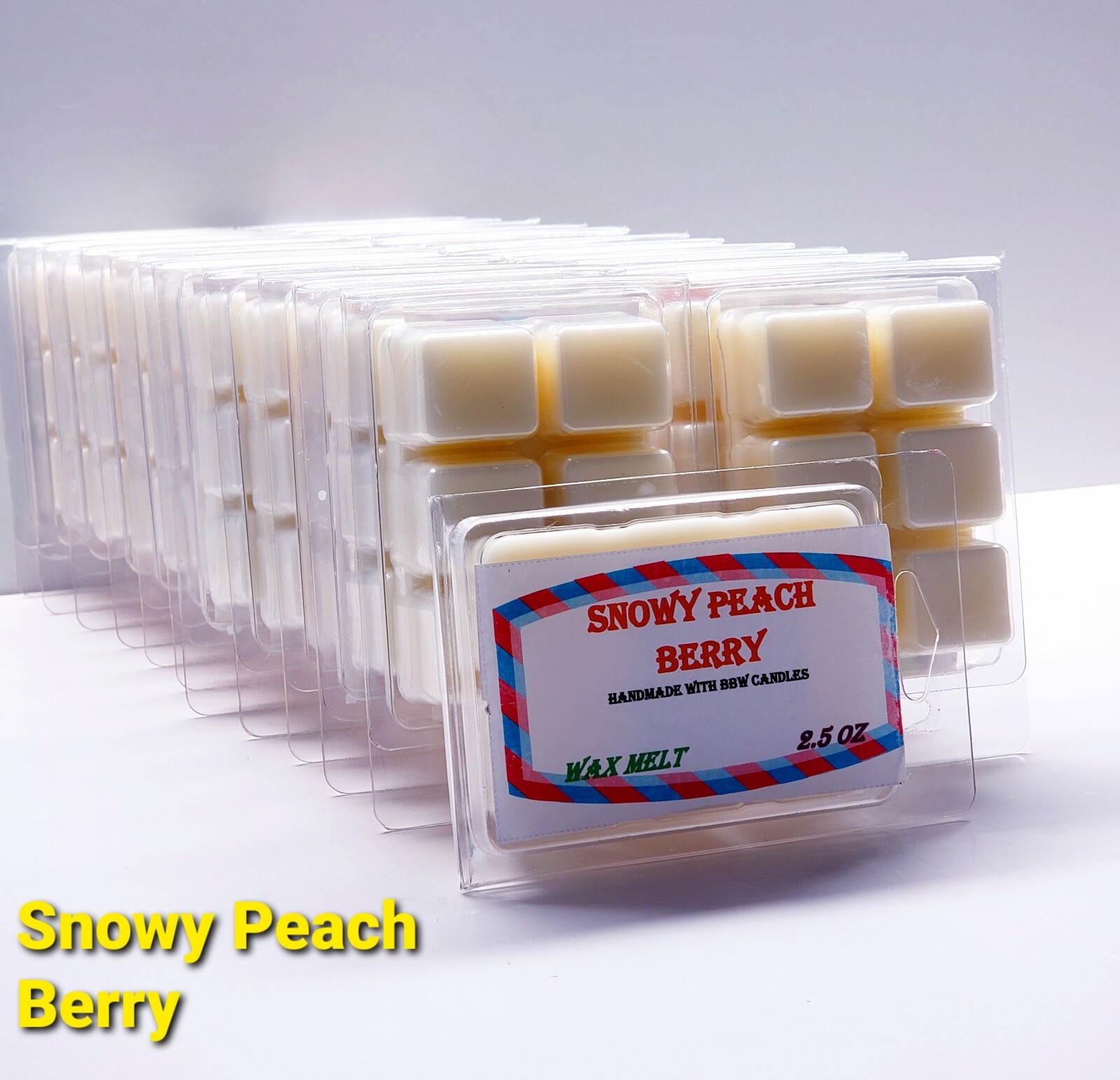 SNOWY PEACH BERRY Scented Candle Wax Melts by Bath & Body Works $6 Per Pack Fragrant Home Decor