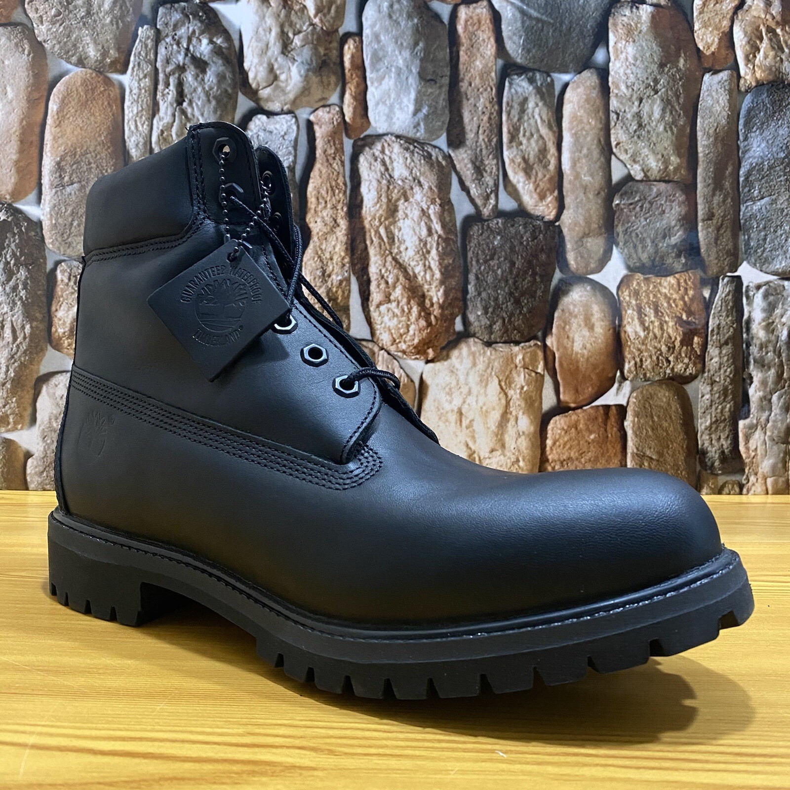 Timberland 6 Premium Boot Mens Black Leather Casual Dress BOOTS Shoes 12  for sale online | eBay