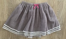 OshKosh Girl s Size 4T Gray Netted Lined Beautiful Skirt With Pink Bow In Front