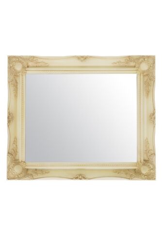 Large Mirror Ivory Ornate Vintage Design Big Wall 26 X 22 66cm X 56cm - Picture 6 of 7