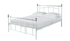 Yani Small Double Metal Bed Frame - White