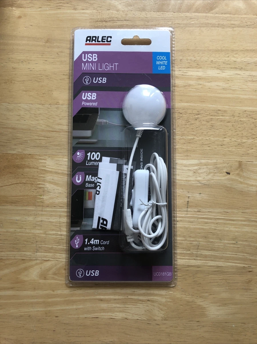 USB MINI LIGHT ARLEC 100 LUMEN 1.4M CORD NEW eBay