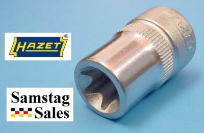 HAZET 880-E12 Socket, 3/8'' Drive, 6 Point, 28mm Long, Torx Size 11.17mm