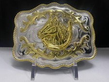 Horse Rodeo cowboy western belt buckles for men/women hebilla caballo gold