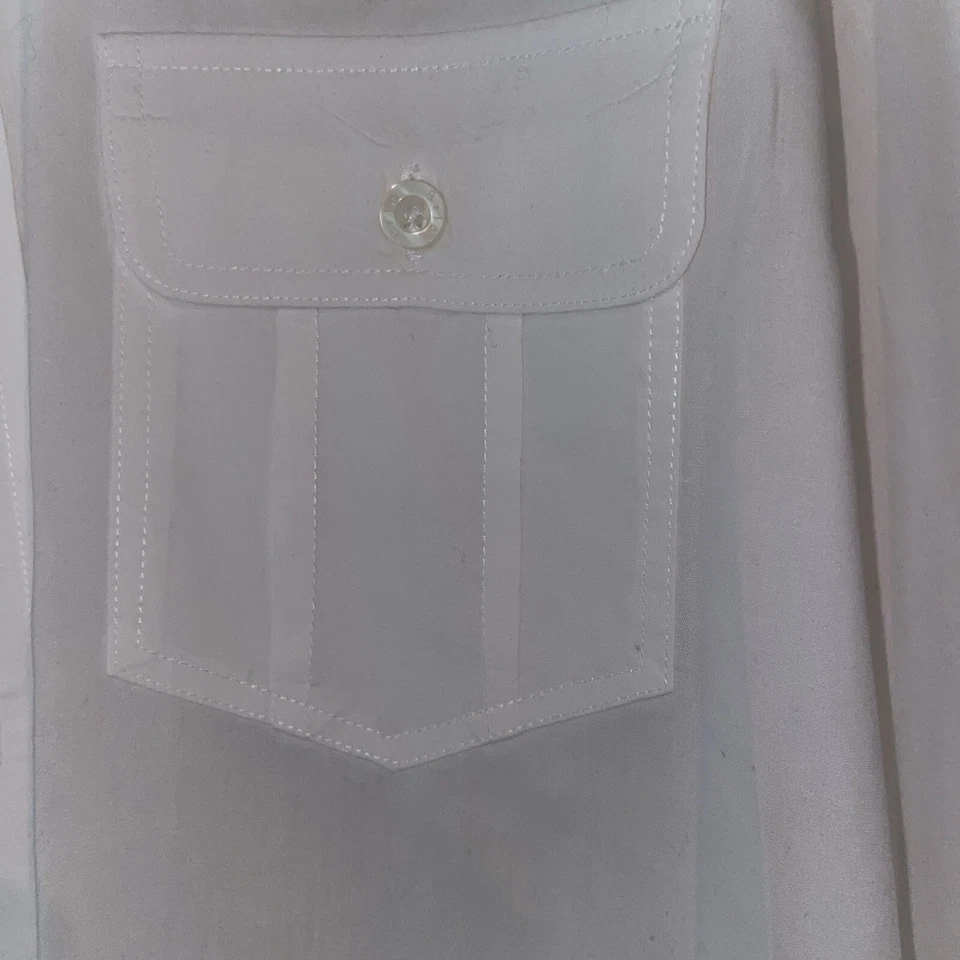 Camisas de vestir blancas de manga larga/manga Brio para hombre 171/2-18 Foto 4 de 4