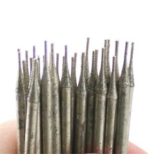30Pcs 0.6mm Diamond Core Drill Bits Hole Saw Coated Lapidary Tools for Gem Stone