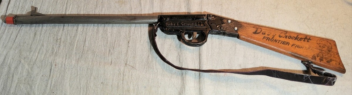 M1298 Vintage 1950s フレッドハービー コッパー トレイ RARE VINTAGE 1950's DAVY CROCKETT FRONTIER FIGHTER RIFLE METAL