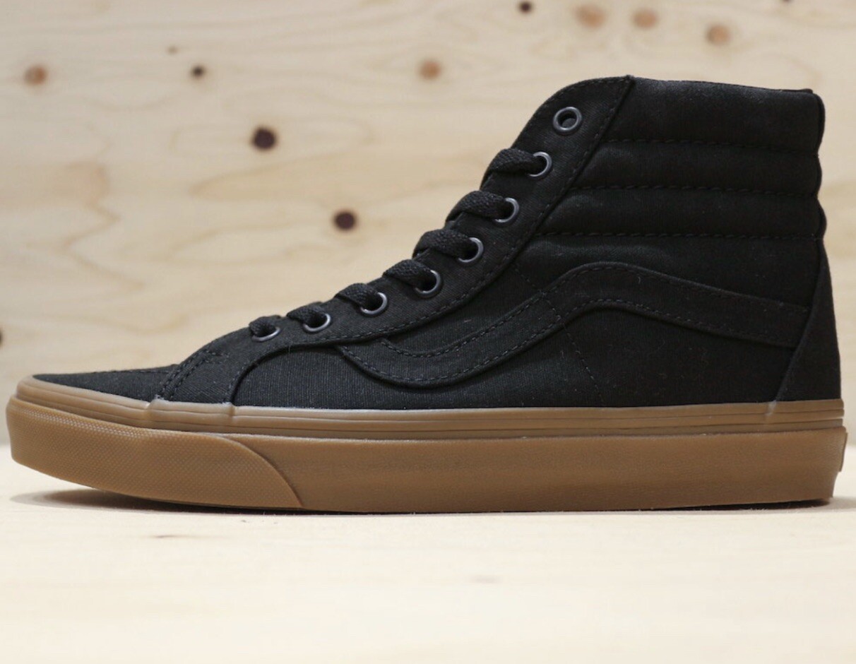 dorst Gewoon voor Vans SK8-HI Reissue Canvas Gum Men's Athletic Sneakers Skate Shoe Black  Trainers | eBay