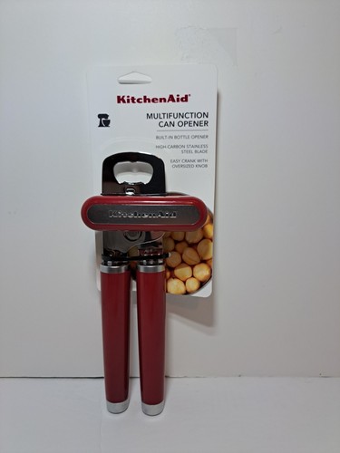 KITCHENAID MANUAL CAN & BOTTLE OPENER  GLOSSY EMPIRE RED NEW STYLE KE199OHERA - Picture 1 of 5