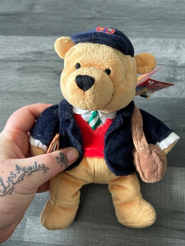 Back To School Winnie The Pooh Plush Soft Toy Vintage Disney Store Exclusive - Picture 23 of 23