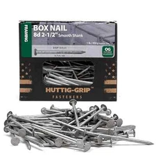 Huttig Grip 8d Framing Box Nail 2-1/2 in HGN8OGBX1 Galvanized 1 lb 125 Nails
