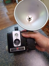 Vintage Kodak Brownie Hawkeye Camera Flash Model with Flash Attachment