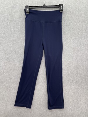 Crew Knit Goods Solid blue Leggings Size XS Yoga Stretch