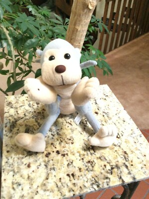 Goffa Int'l Corp Grey Gray Cream Off White Monkey you can Pose Poseable  Plush 