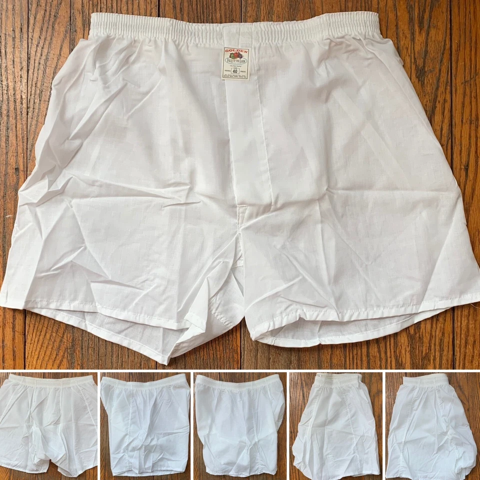 Vintage Golden Fruit of the Loom Boxers Boxer Shorts Perma Press Thin size 40 - Image 4 of 4