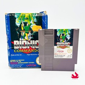 BIONIC COMMANDO - PAL B BOXATO ENGLISH NES-CM-EEC NINTENDO CAPCOM PIATTAFORMA