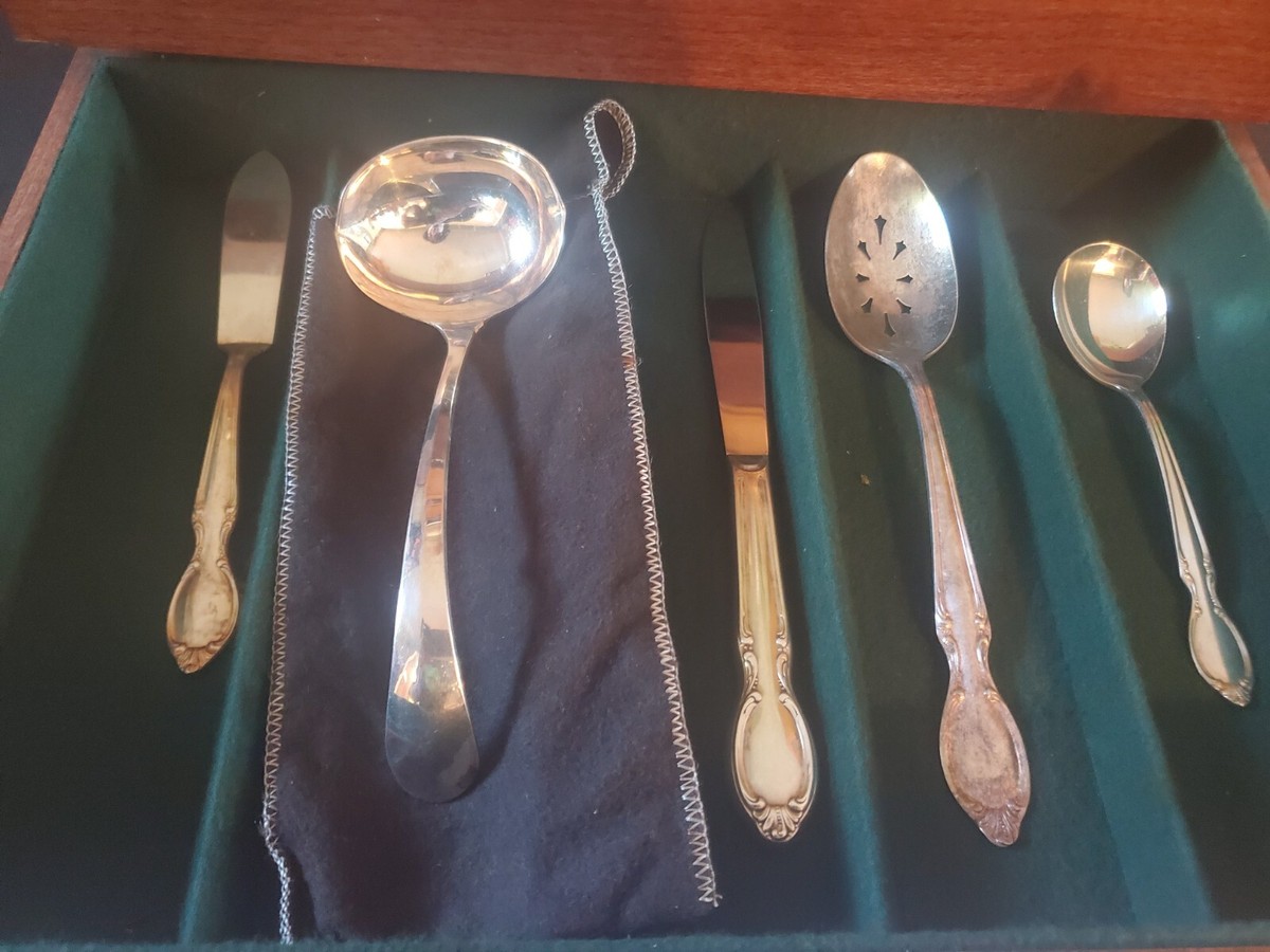 VINTAGE WM Rogers Silverware Set (62 piece) | eBay VINTAGE WM Rogers Silverware Set (62 piece) | eBay