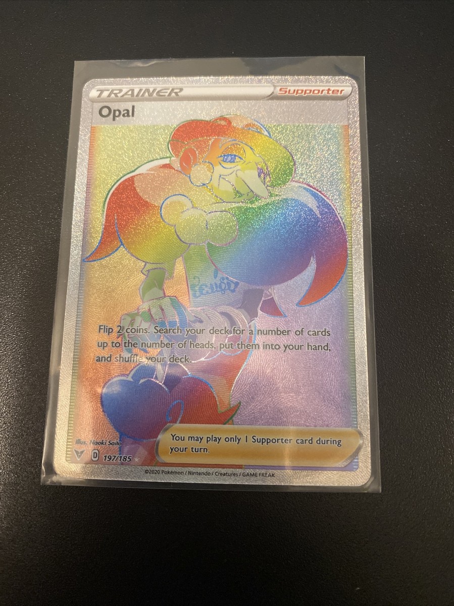 Opal 197/185 Full Art Rainbow Secret Rare Pokemon Vivid Voltage NM