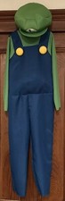 Super Mario Brothers Luigi 2 Piece Halloween Costume Size Mario Bros Size S 4-6