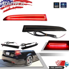 For 2008-2009 Pontiac G8 GT GXP Smoked Rear Bumper Reflector LED Tail Brake Lamp
