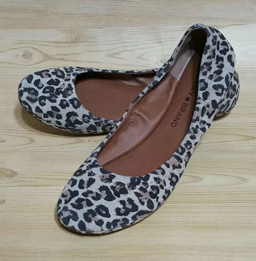 Lucky Brand Flats Animal Print Shoes Womens 7.5 M