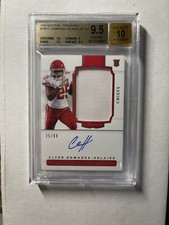 2020 National Treasures Clyde Edwards-Helaire RC Patch Auto 25/99 1/1 BGS 9.5/10