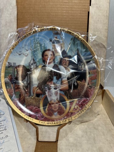 The Wizard of Oz Somewhere over the Rainbow 50 Years of OZ Commemorative Plate-G - Picture 6 of 20