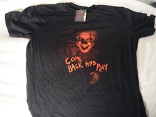 ZBOX Tshirt Top M MEDIUM NEW TAGS BLACK IT CHAPTER TWO PENNYWISE COME BACK PLAY