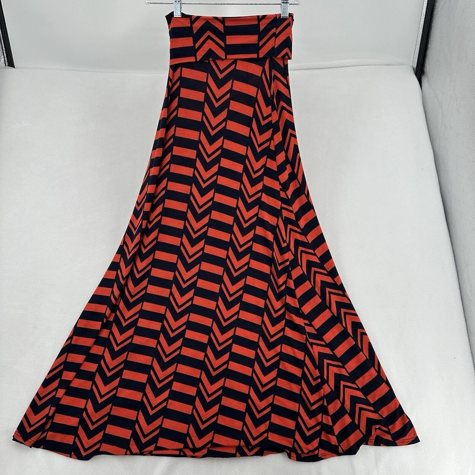 True Light USA Maxi Dress Red Black Fit N Flare Bohemian Nylon Blend Women Sz S - Image 4 of 4