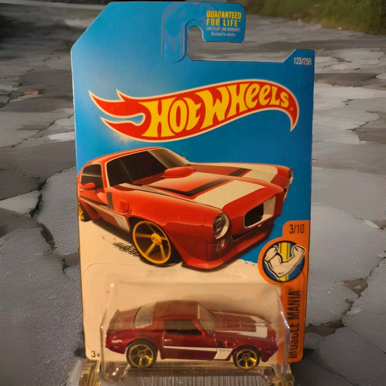 2016 Hot Wheels Kmart Muscle Mania 3/10 '73 PONTIAC FIREBIRD Red With Gold Rims