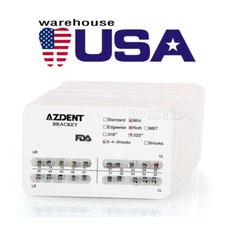 20pc/kit Dental Orthodontic Braces Brackets Mini Roth Slot.022 345 Hooks AZDENT