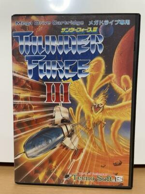 Sega Mega Drive Thunder Force III 3 mit Box Handbuch Retro Spiel Japan Import
