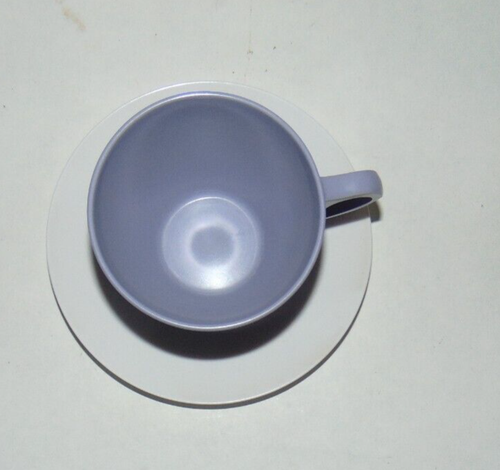Royalon Cup and Saucer Corsage Purple White Melmac - Picture 2 of 4