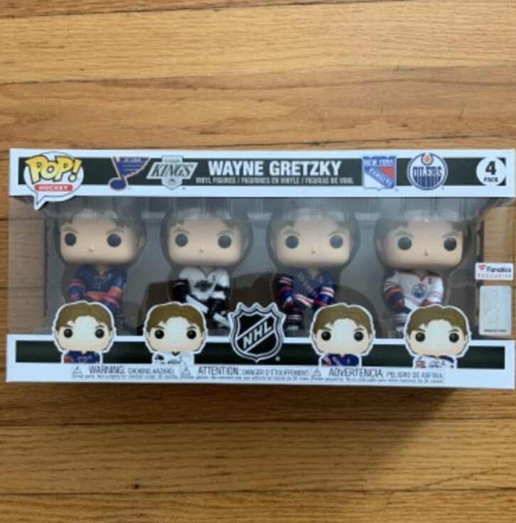 Nip Funko Wayne Gretzky 4-Pack Fanatics Exclusive Pop Figure Set St. Louis Blues