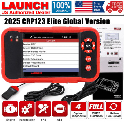 Check Engine OBD2 Scanner ABS SRS Transmission Diagnostic Scan Tool ...