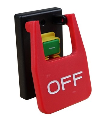 POWERTEC 71054 120V Magnetic Paddle Switch, 1/2 HP, fits Table Saw, Router Table