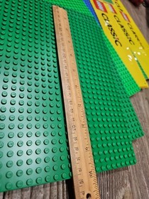 NEW 7 Lego Baseplates Blue Green, Dark Green, 4 Sealed, 10714 10700, 10" X 10'