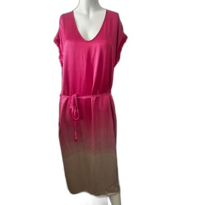 Raquel Allegra Pink Dress 0 Dante Satin Dipped Cherise Regency Coquette Romantic