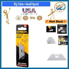 10 Pack Utility Knife & Scraper Replacement Blades Razor Sharp High Carbon Steel 0.82 per gallon
