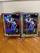 Tutu Atwell 2025 Topps Chrome Football Leather (Pigskin) & Pulsar Refractor